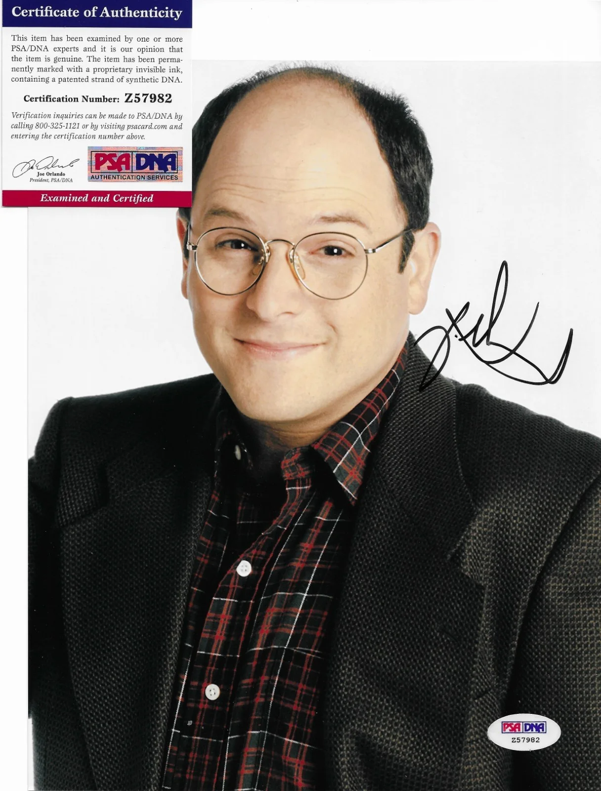 Jason Alexander — Jason Alexander PSA/DNA COA Signed 8x10 Photo Autographed Seinfeld Costanza 82, image 2