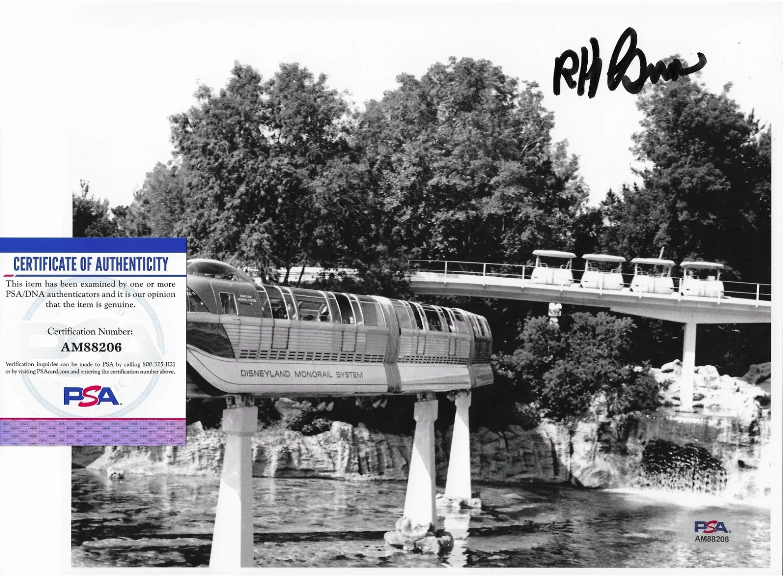 Bob Gurr — Disney Engineer Bob Gurr Signed 8x10 Photo Autographed PSA/DNA COA Monorail 06, image 2