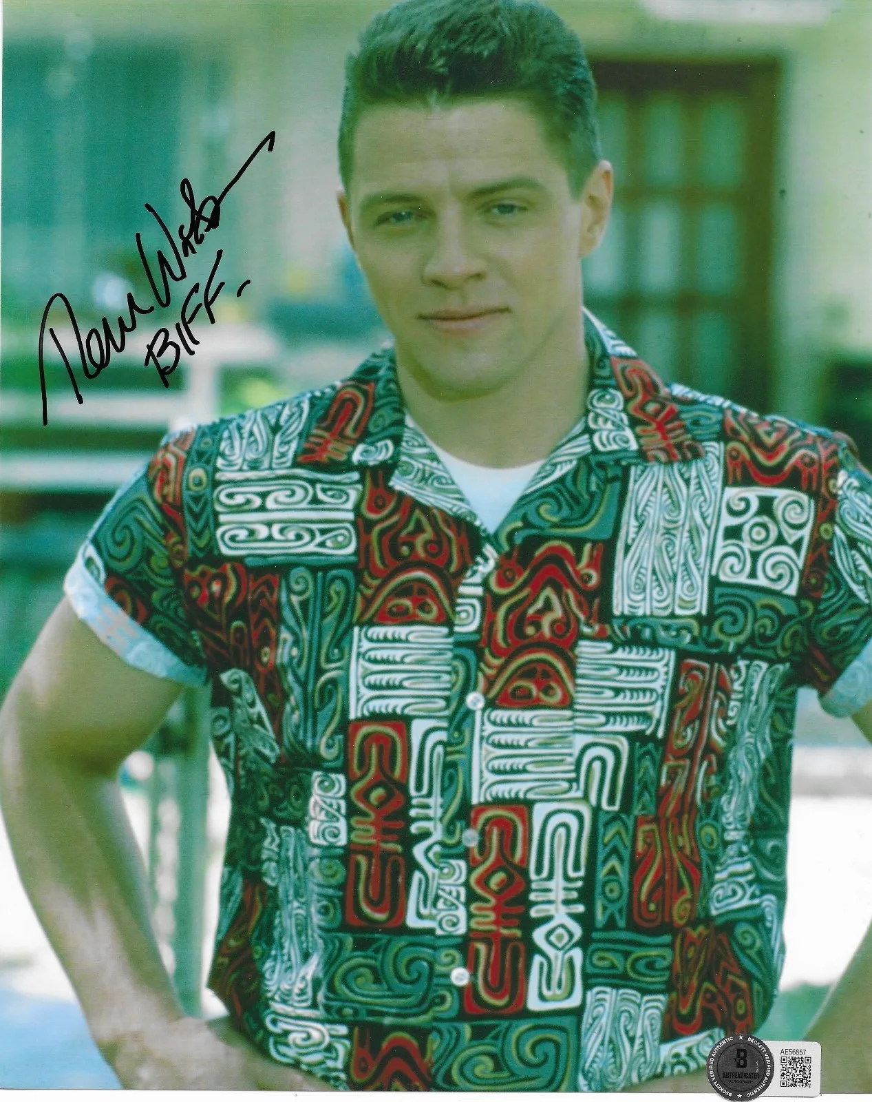 Thomas F. Wilson — Thomas F. Wilson Signed 8x10 Photo Autographed BAS Back to the Future Biff