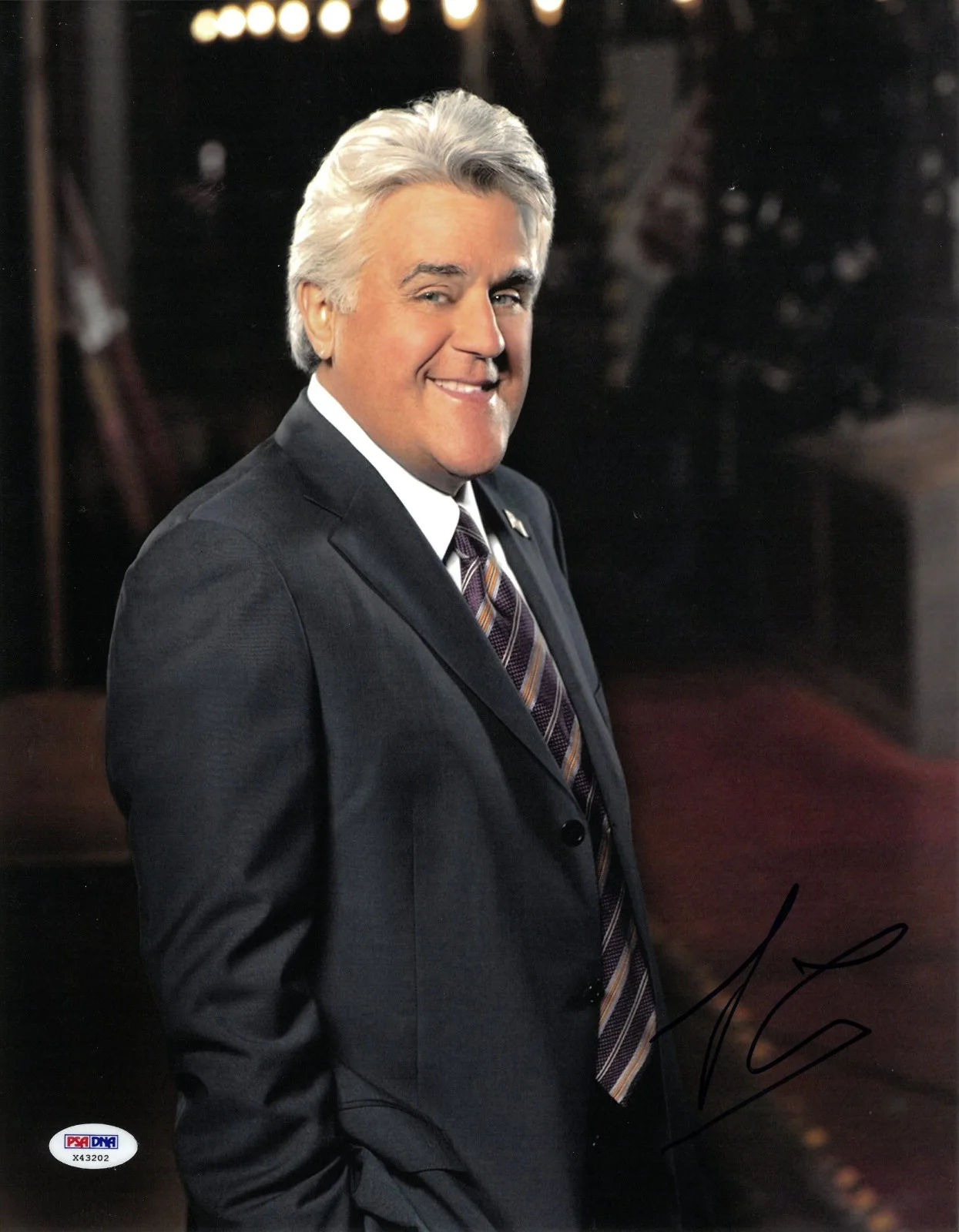 George Lopez — Jay Leno PSA/DNA COA Signed 11x14 Photo Autographed The Tonight Show 02