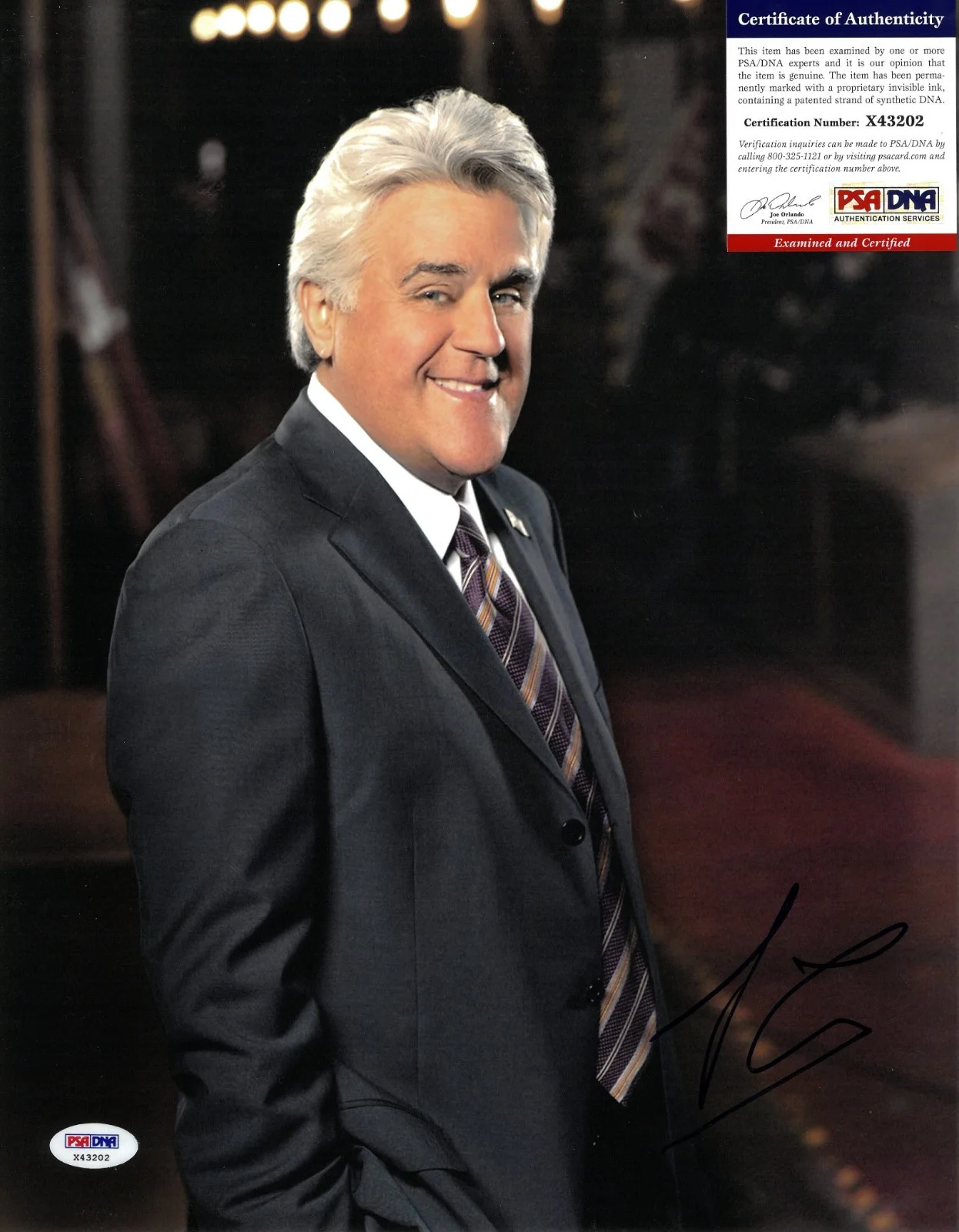 George Lopez — Jay Leno PSA/DNA COA Signed 11x14 Photo Autographed The Tonight Show 02, image 2