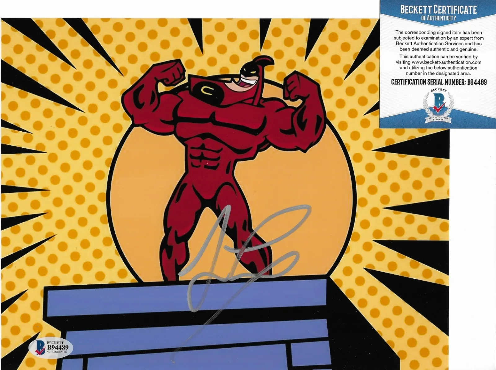 Jay Leno — Jay Leno BAS COA Signed 8x10 Photo Autographed Fairly OddParents Crimson Chin, image 2