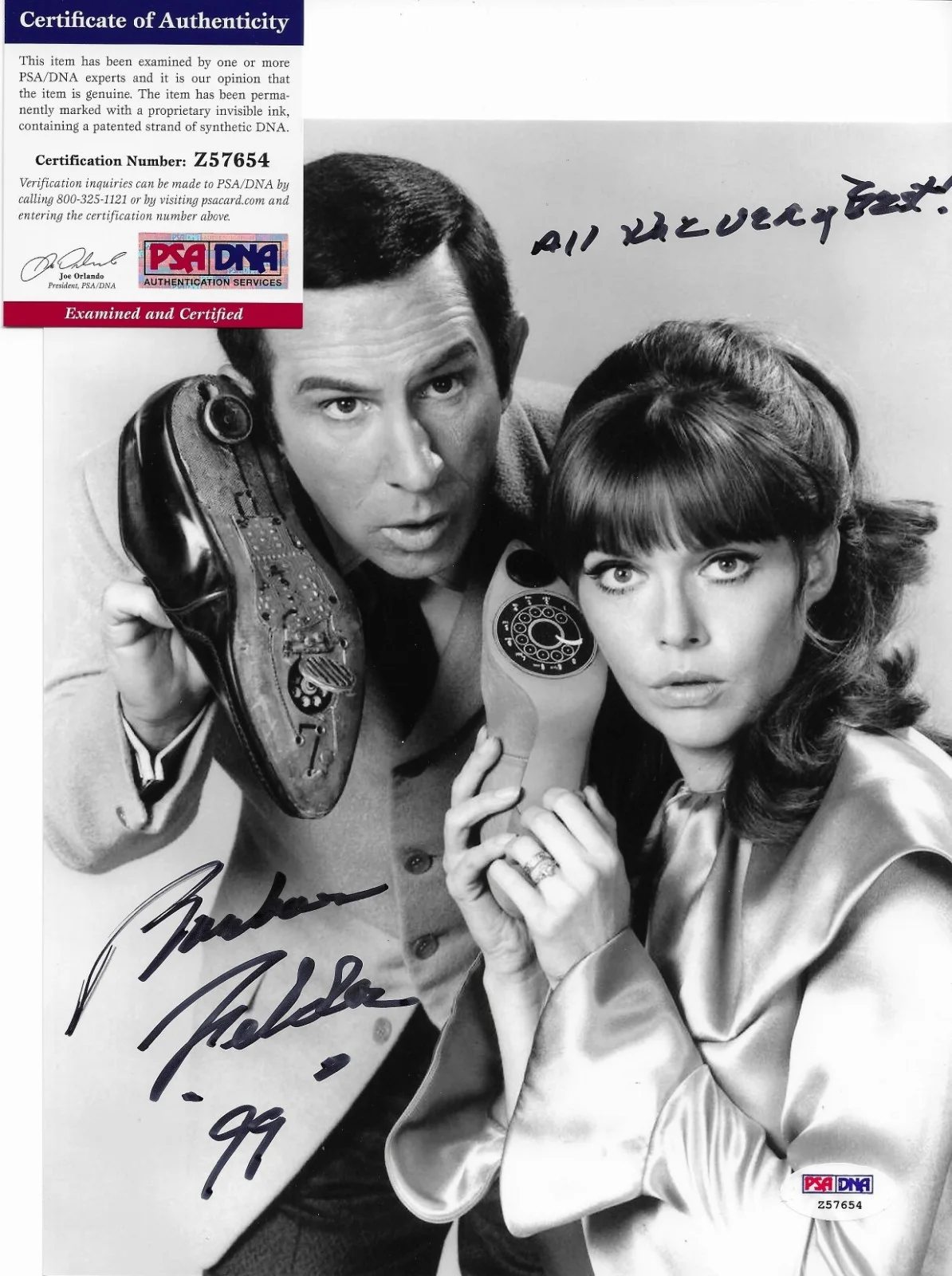 Barbara Feldon — Barbara Feldon PSA/DNA COA Signed 8x10 Photo Autographed Get Smart Agent 99, image 2
