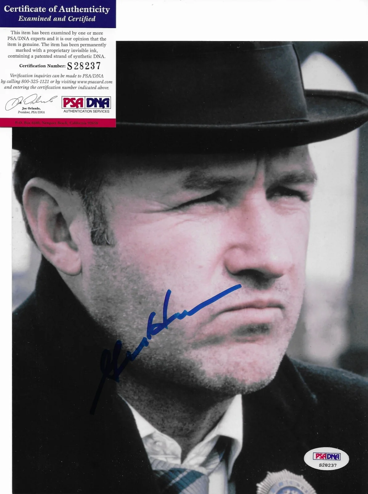 Gene Hackman — Gene Hackman PSA/DNA COA Signed 8x10 Photo Autographed The French Connection, изображение 2