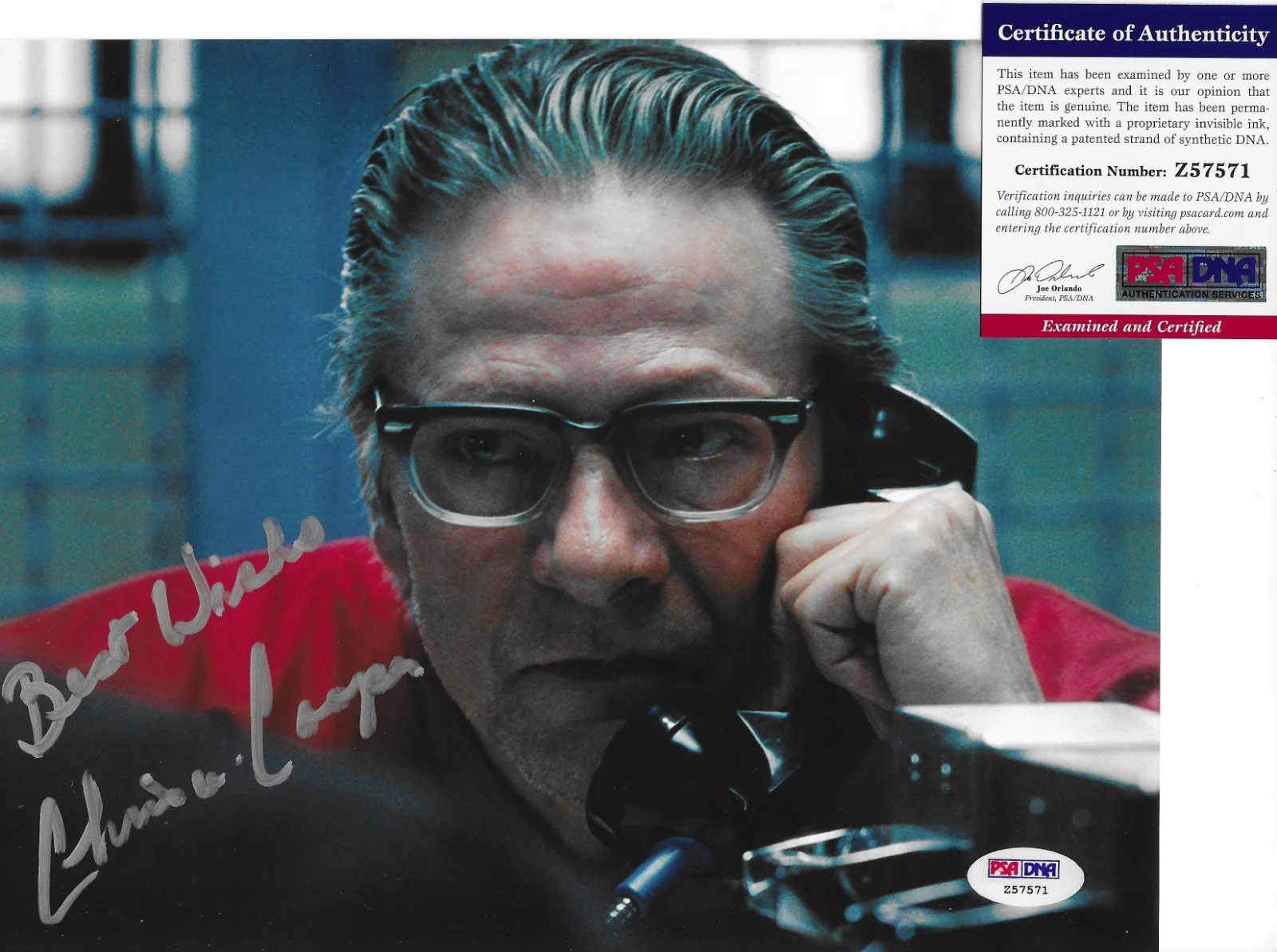 Chris Cooper — Chris Cooper The Town Signed 8x10 Photo Autographed PSA/DNA COA Stephen MacRay, изображение 2
