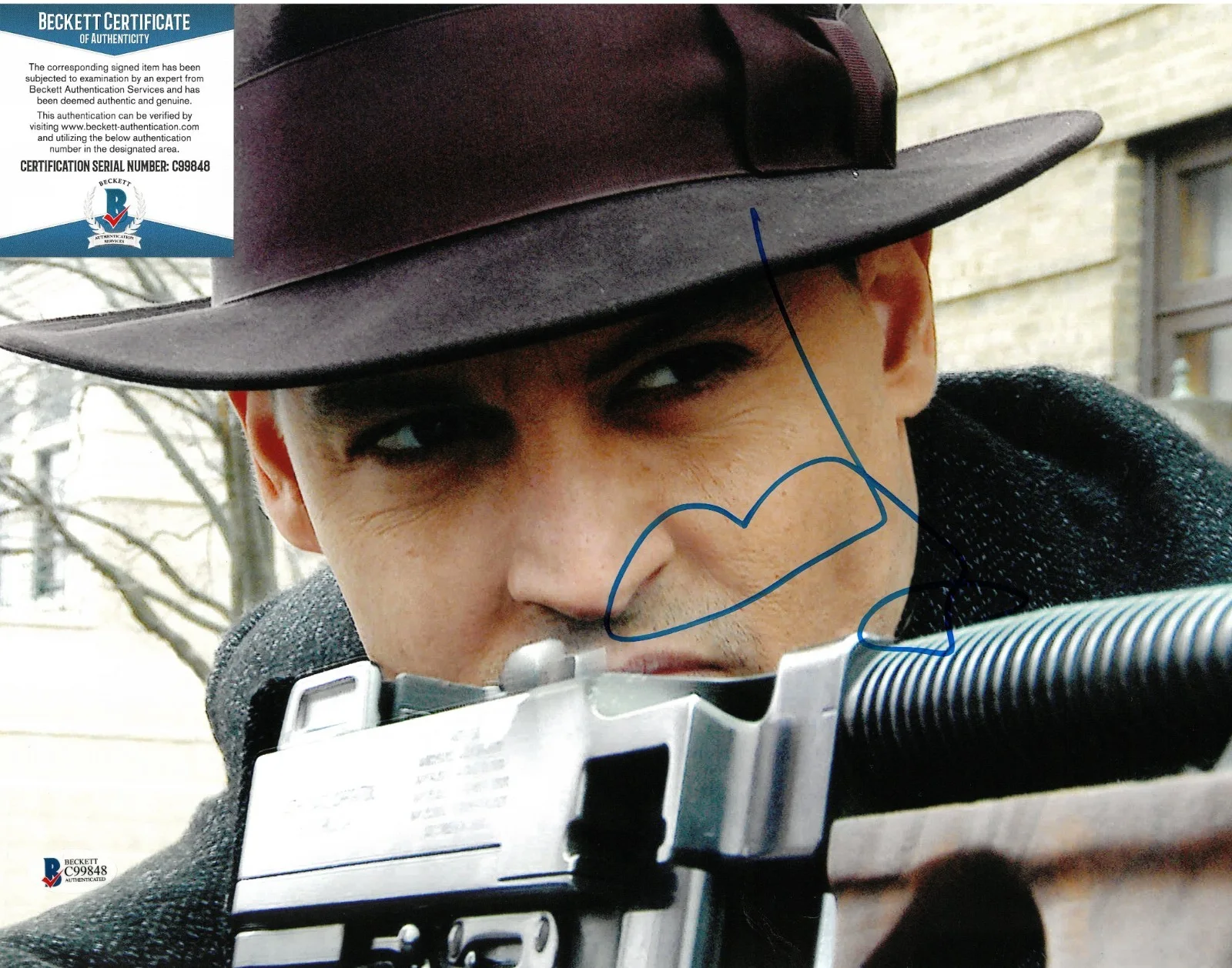 Johnny Depp — Johnny Depp Signed 11x14 Photo Autographed BAS COA Public Enemies John Dillenger, изображение 2