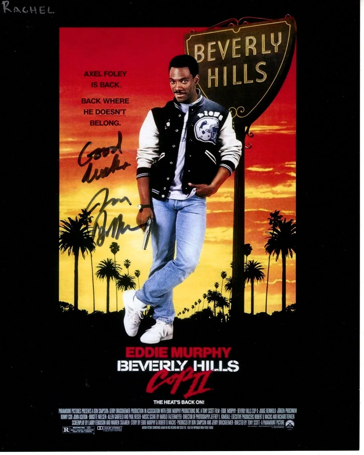 Jerry Bruckheimer — JERRY BRUCKHEIMER signed autographed 8x10 BEVERLY HILLS COP II photo