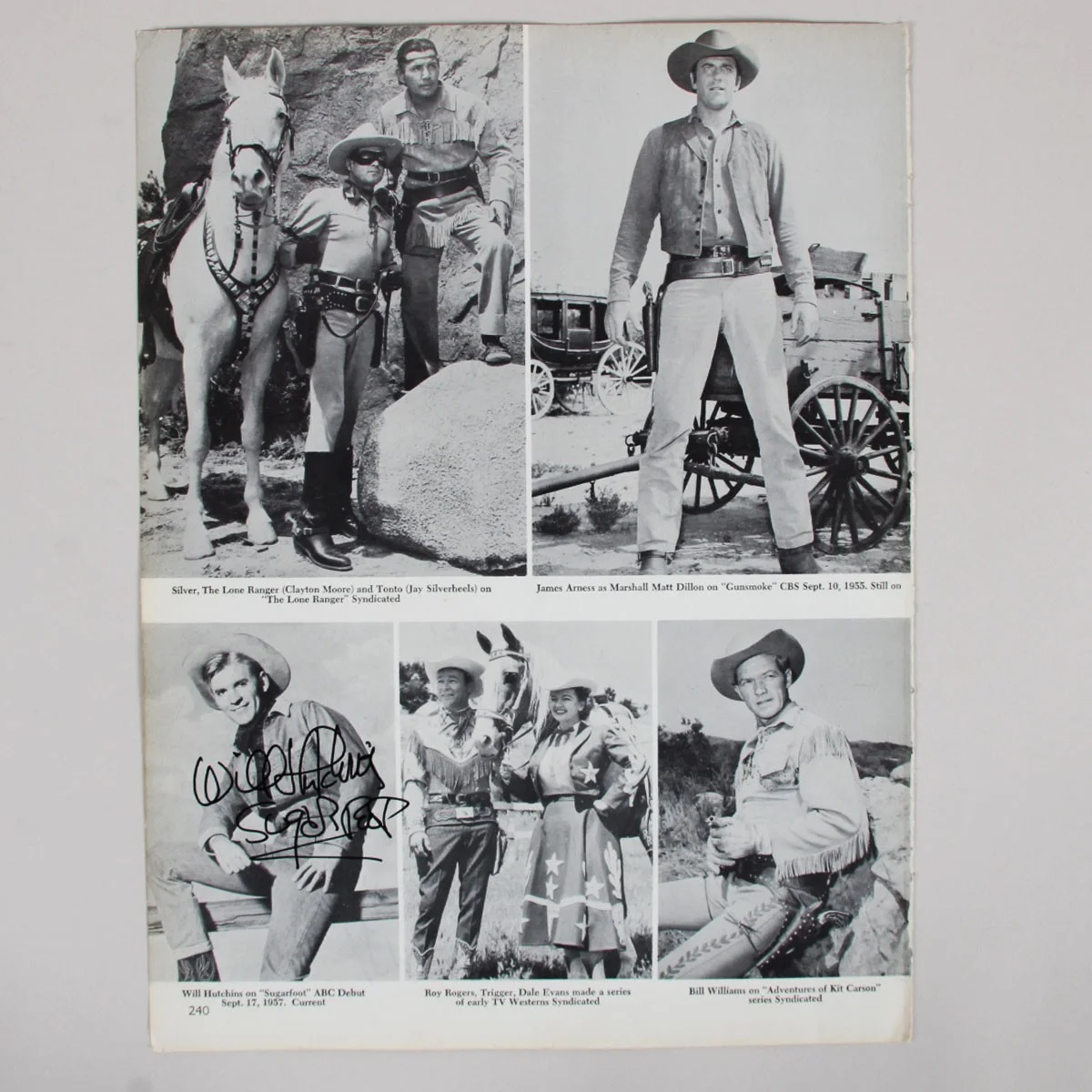 James Garner Ty Hardin & Will Hutchins Signed Photo Magazine 1950s COA JSA, image 4