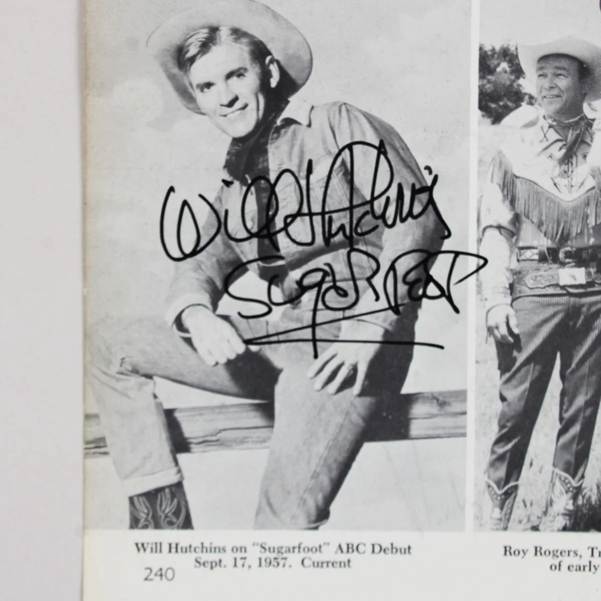 James Garner Ty Hardin & Will Hutchins Signed Photo Magazine 1950s COA JSA, image 5