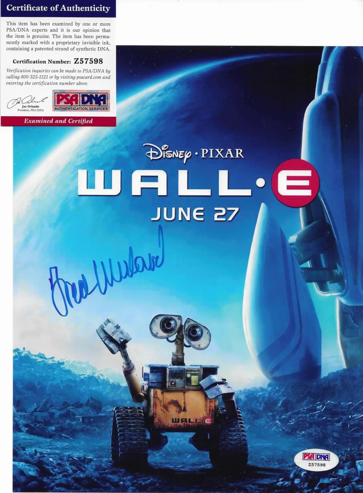 Fred Willard — Fred Willard PSA/DNA COA Signed 8x10 Photo Autographed WALL-E Z98, image 2