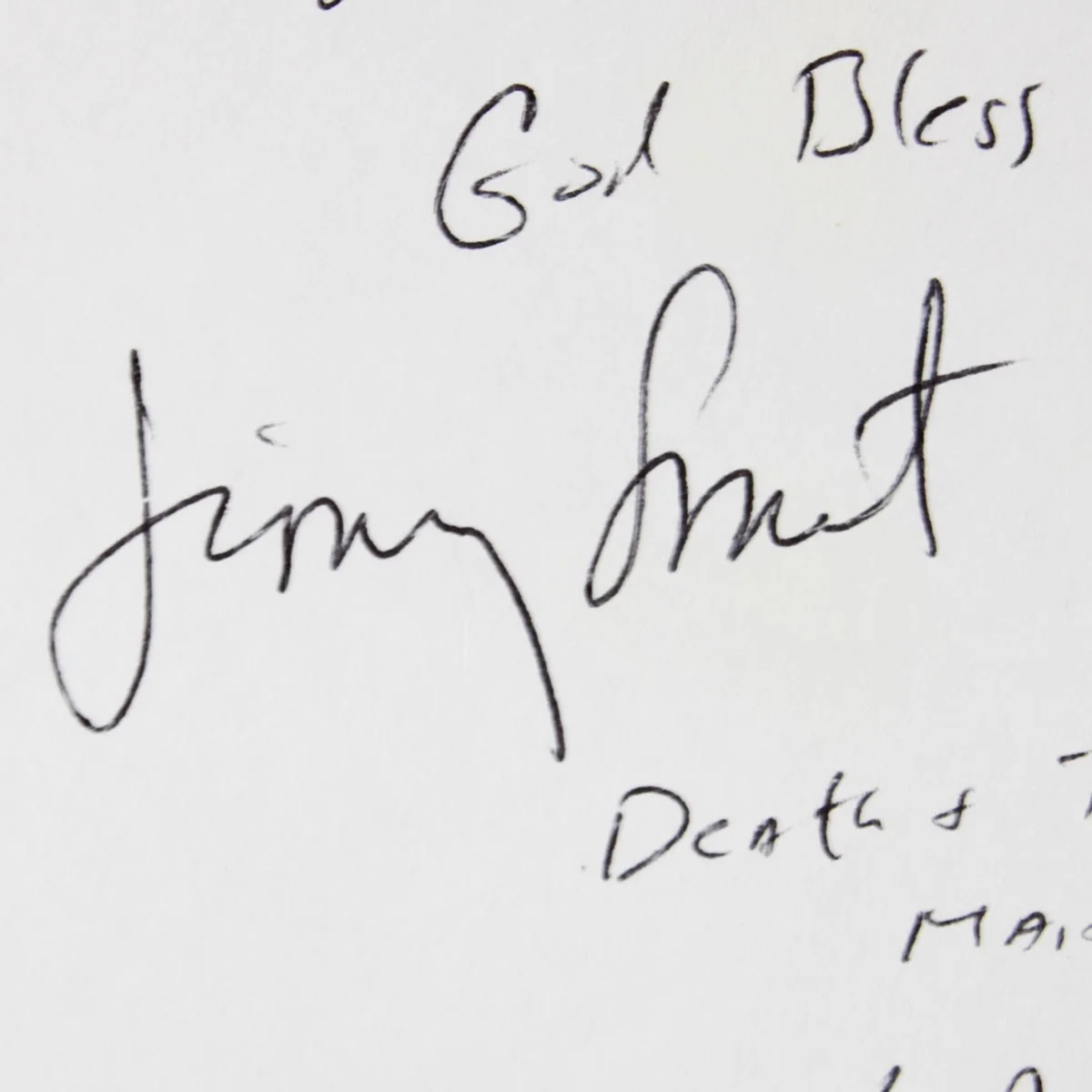 Jimmy Smits signed 4×6 Paper Sheet COA JSA, image 2