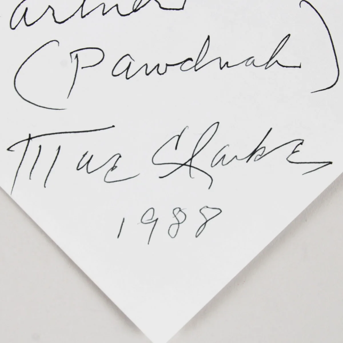 Mae Clarke signed 4×6 Paper Sheet COA JSA, image 2