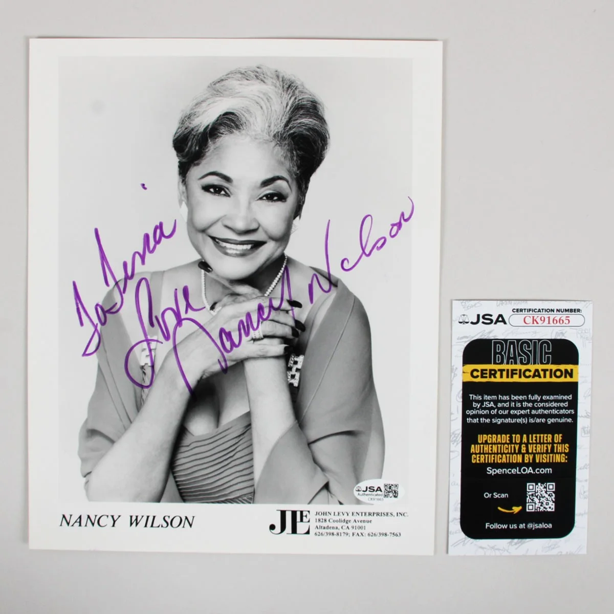 NANCY WILSON Signed Autographed 8×10 1989 Press Photo COA JSA, image 3