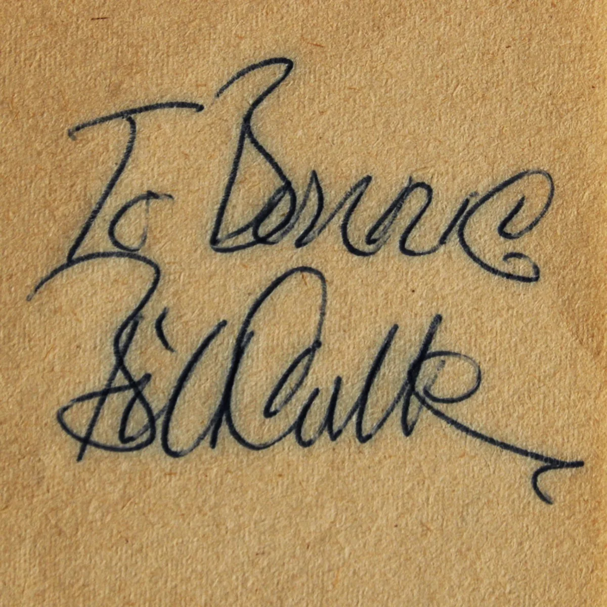 Bill Cullen Signed 3×5 Paper 1975 COA JSA, image 2
