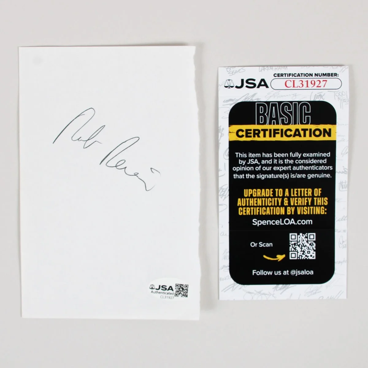 Rob Reiner Signed 4×6 Paper Sheet COA JSA, image 3