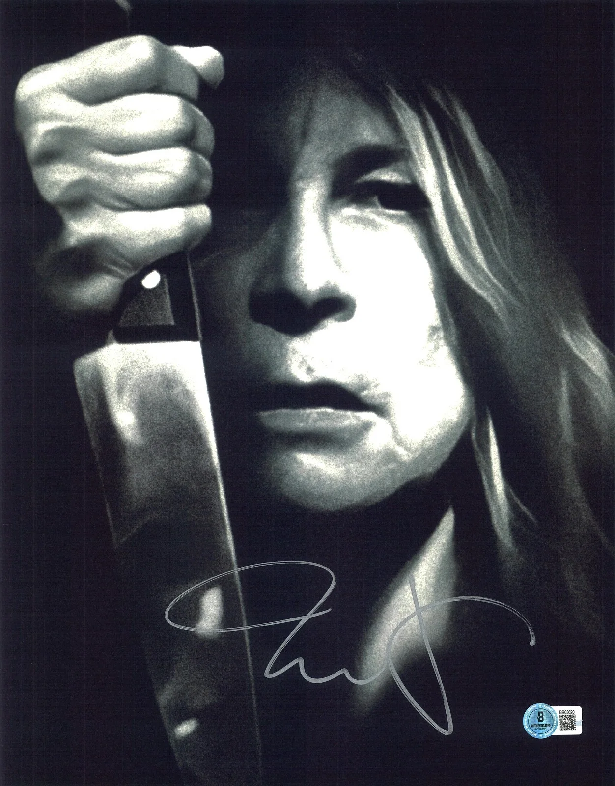 JAMIE LEE CURTIS — JAMIE LEE CURTIS SIGNED AUTOGRAPHED HALLOWEEN 11X14 PHOTO BECKETT BAS