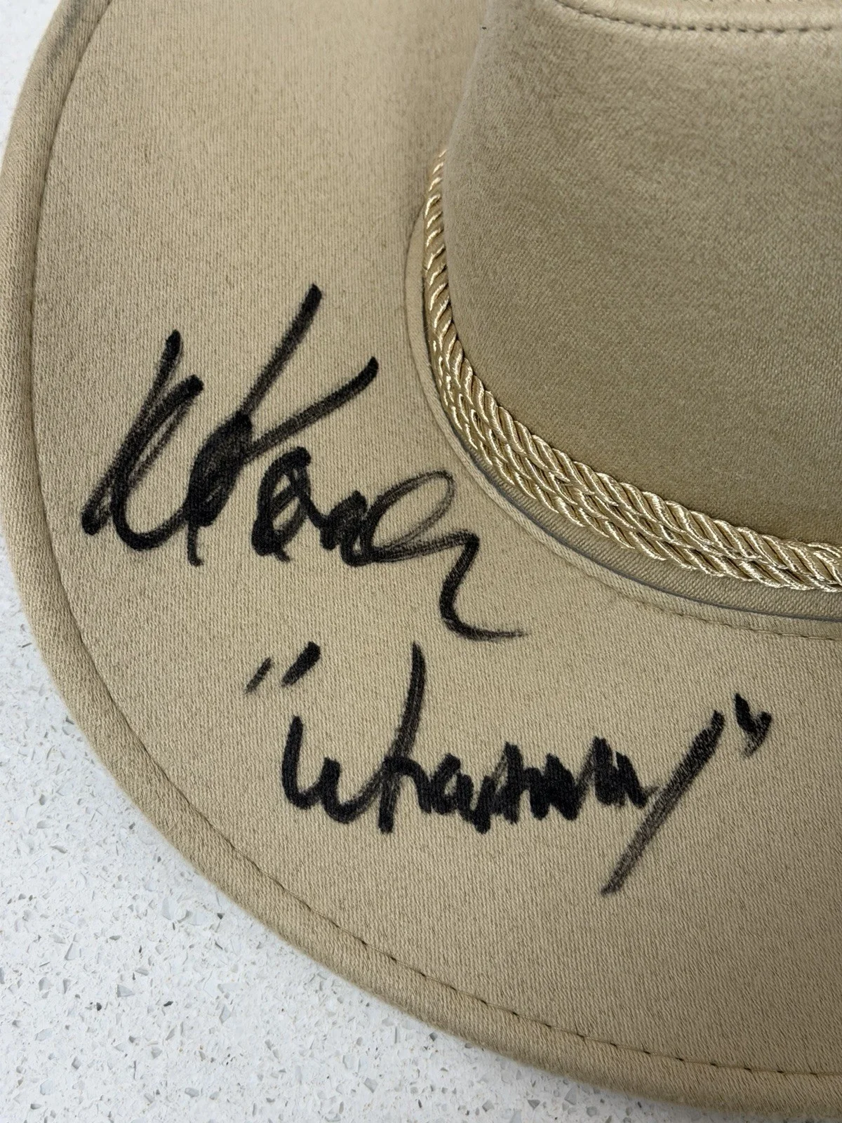 Anchorman Champ Kind Whammy Cowboy Hat David Koechner Autographed JSA Certified, изображение 2