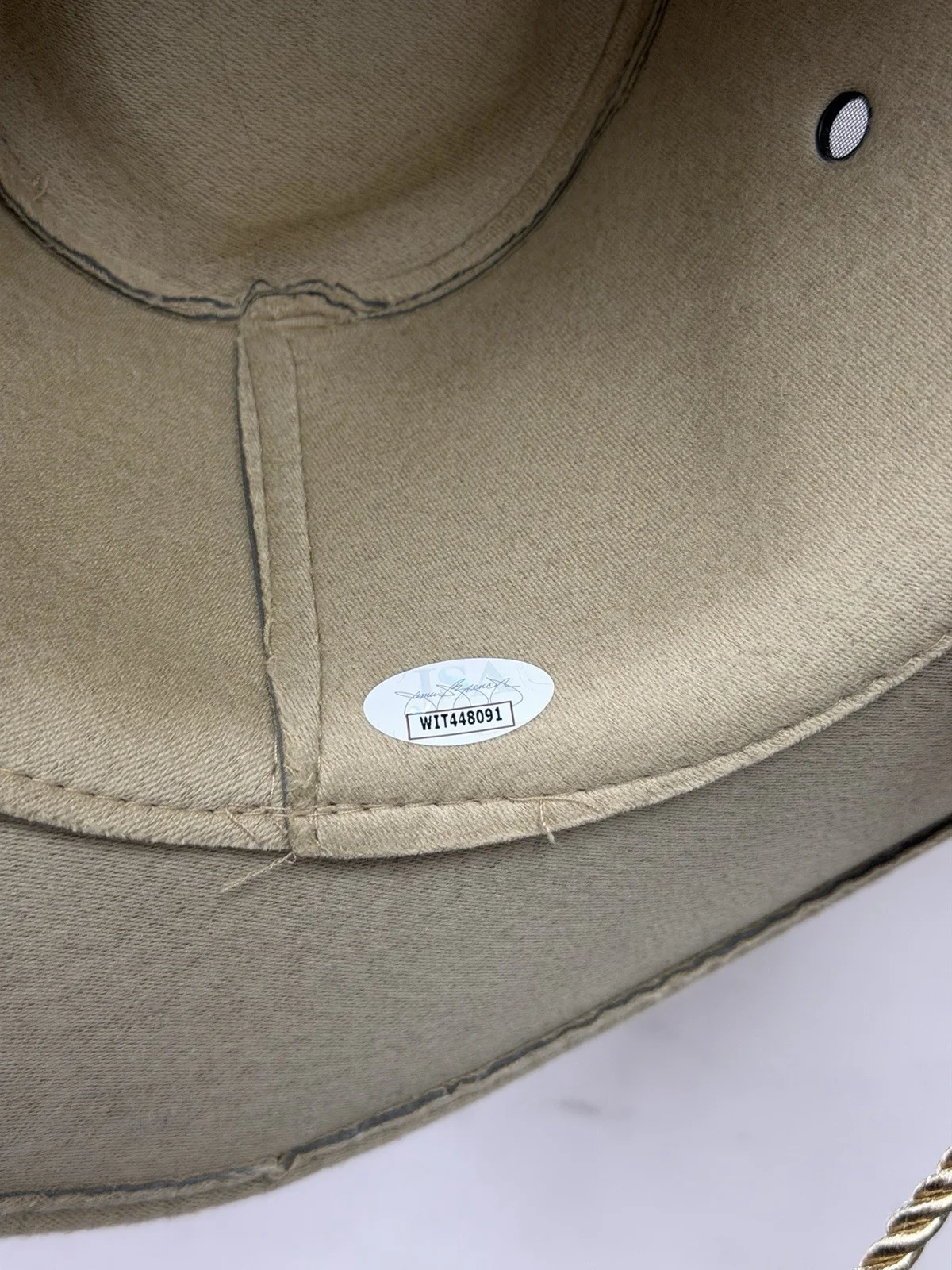 Anchorman Champ Kind Whammy Cowboy Hat David Koechner Autographed JSA Certified, изображение 3