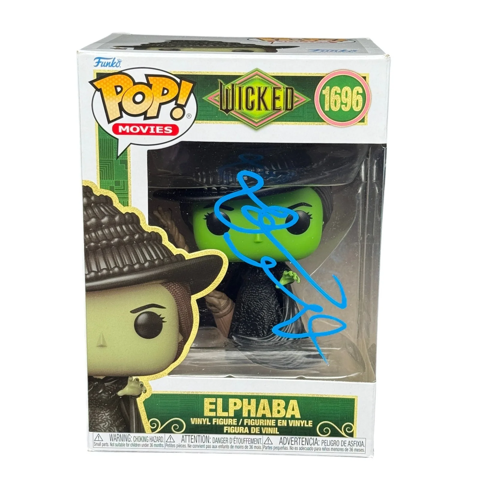 Idina Menzel — Idina Menzel Signed Elphaba Broadway Wicked Funko Pop 1696 Autographed Beckett