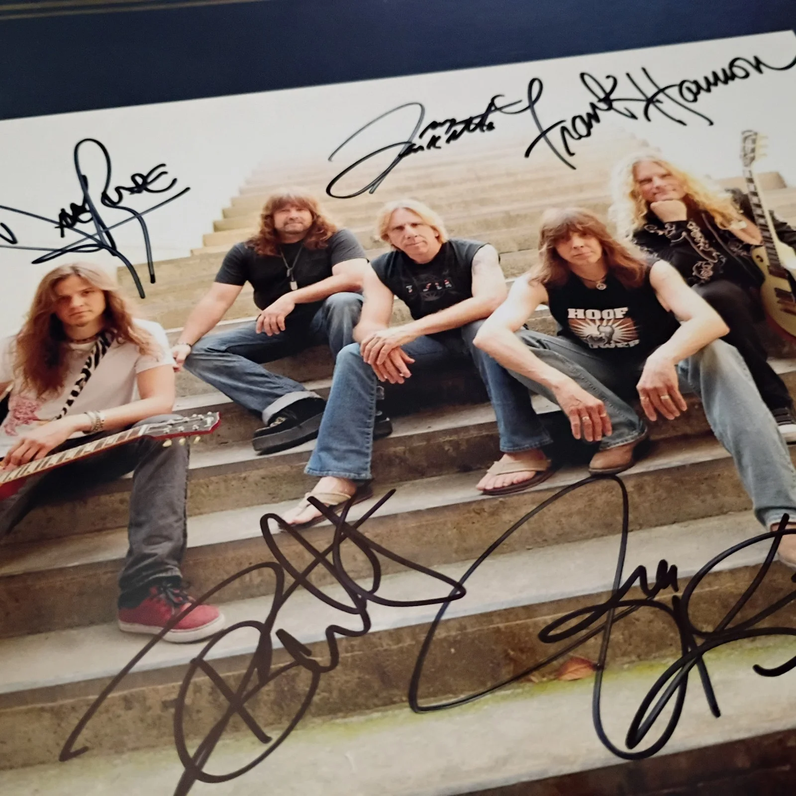 Tesla Band Hand Signed 8 X 10 Photo Proof, image 2