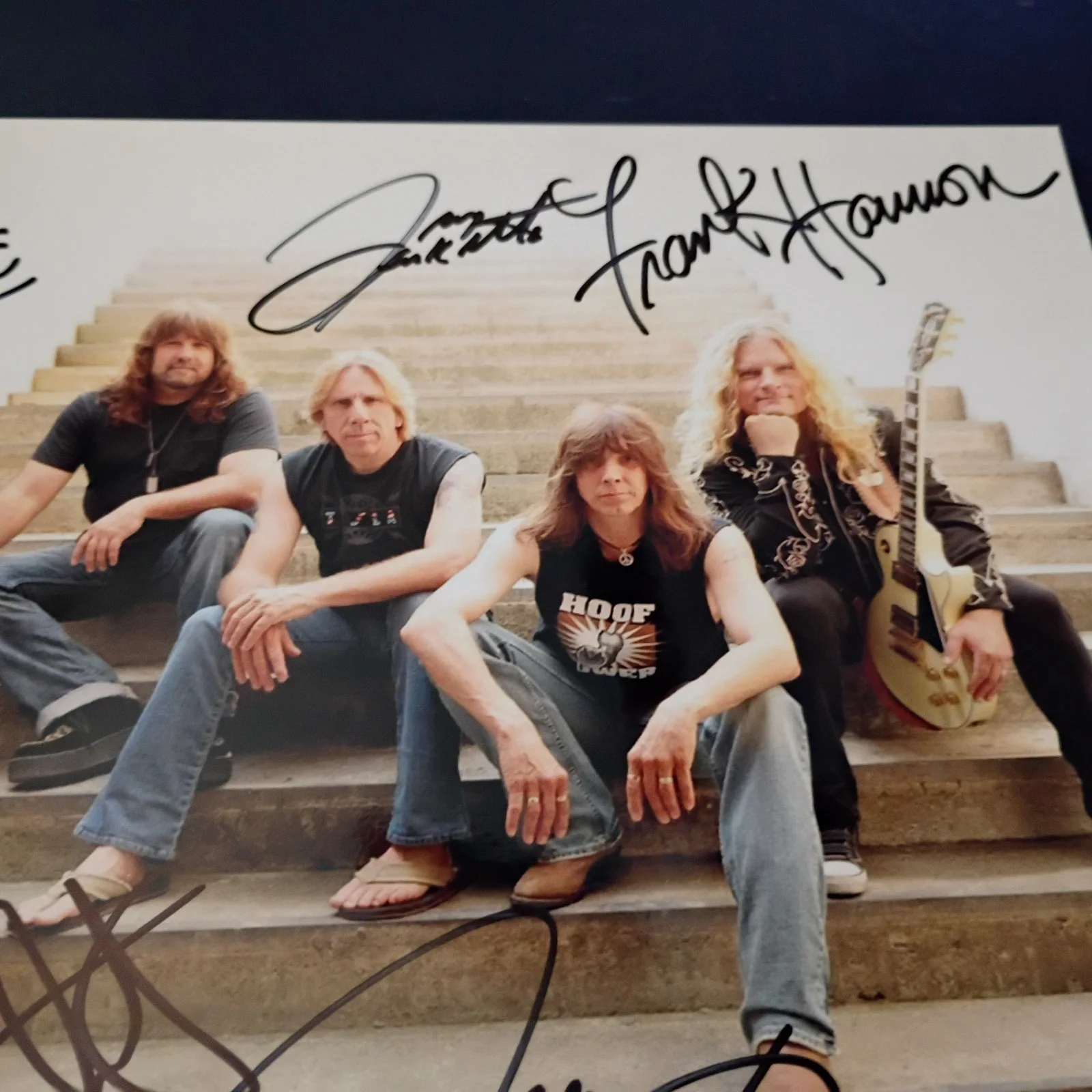 Tesla Band Hand Signed 8 X 10 Photo Proof, image 3