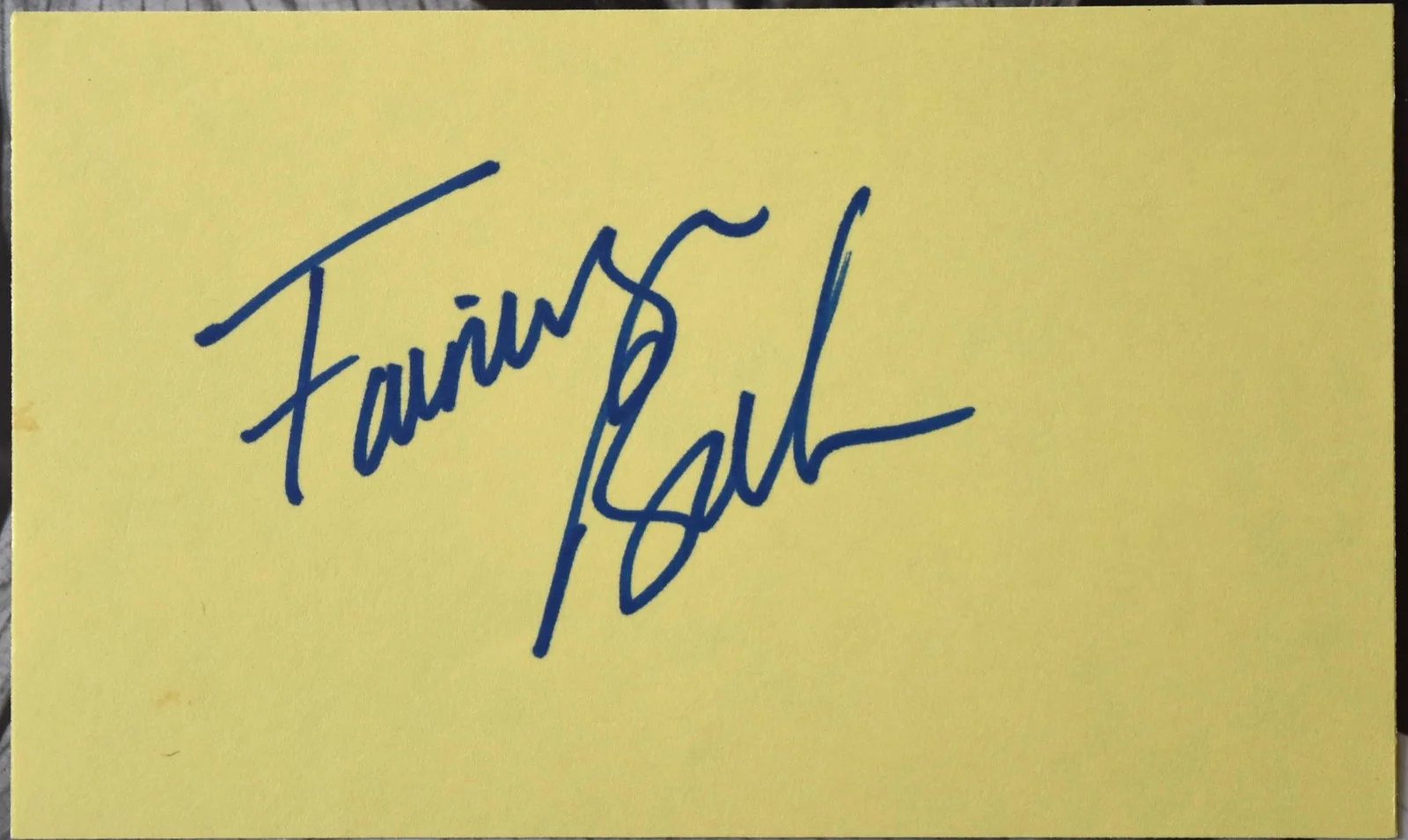 Young Fairuza Balk Hand Signed Card, image 2