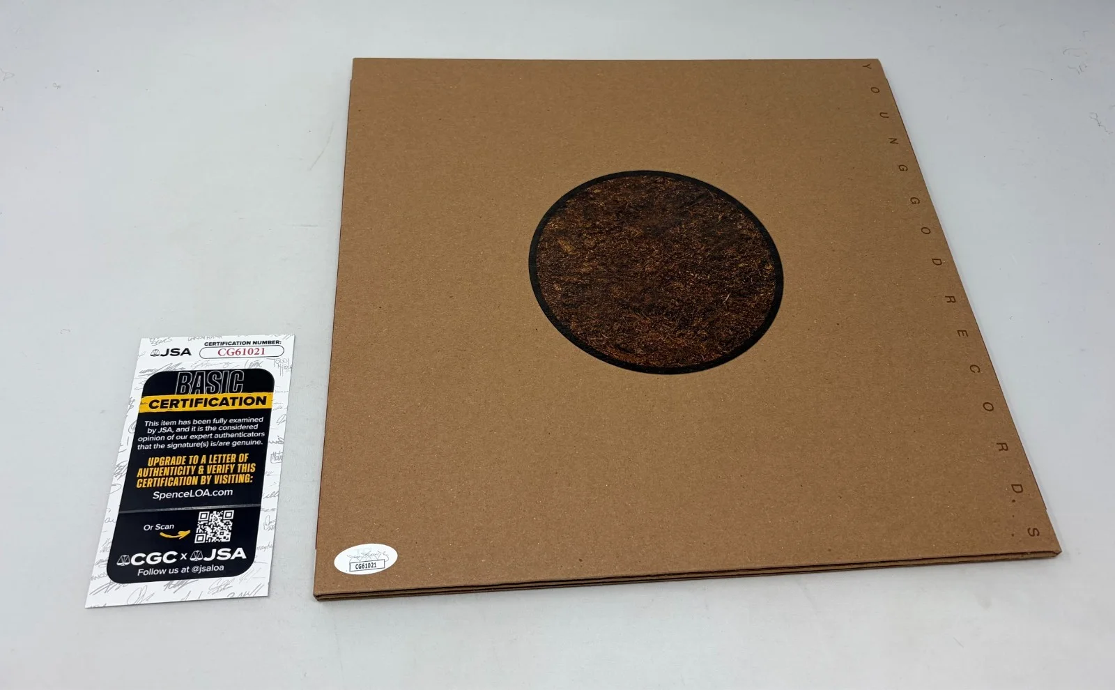 Michael Gira of Swans signed Birthing Album JSA COA, изображение 2