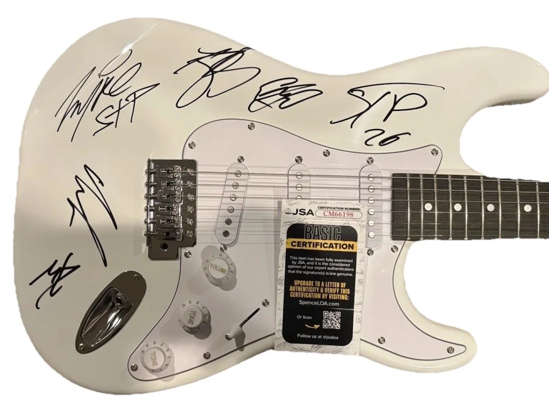 SLAUGHTER TO PREVAIL SIGNED GUITAR JSA COA autograph autographed *FULL BAND*, image 2