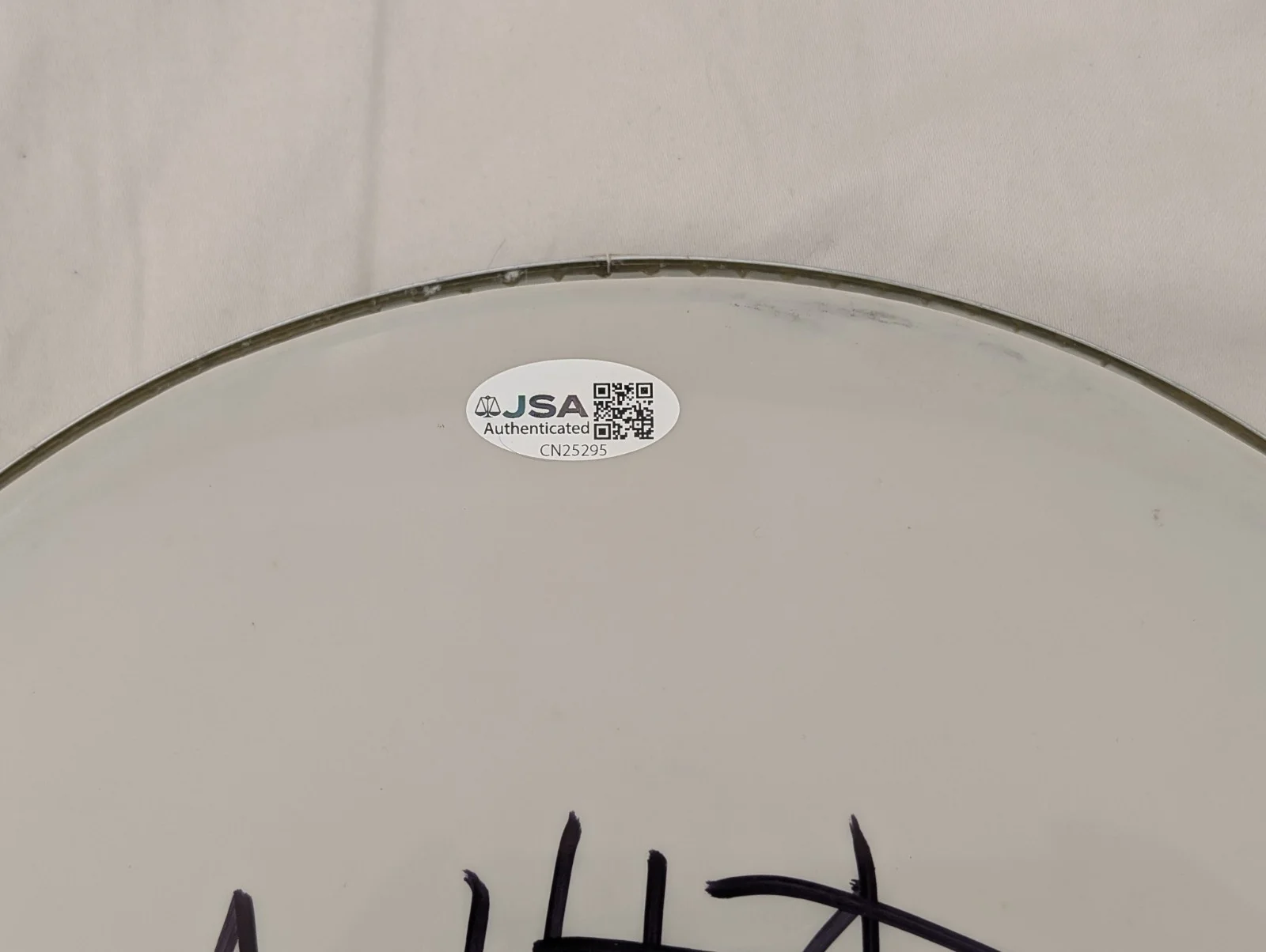ASAP ROCKY signed DRUMHEAD drum head JSA Coa, image 2