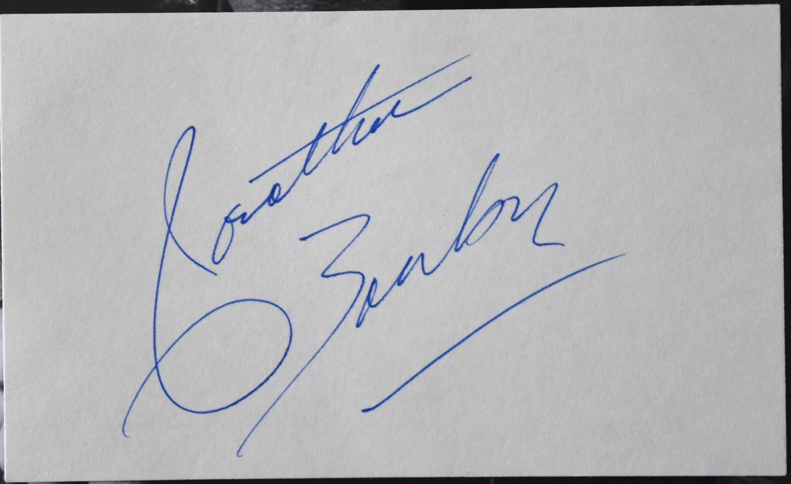 Jonathan Banks Hand Signed Card, image 2