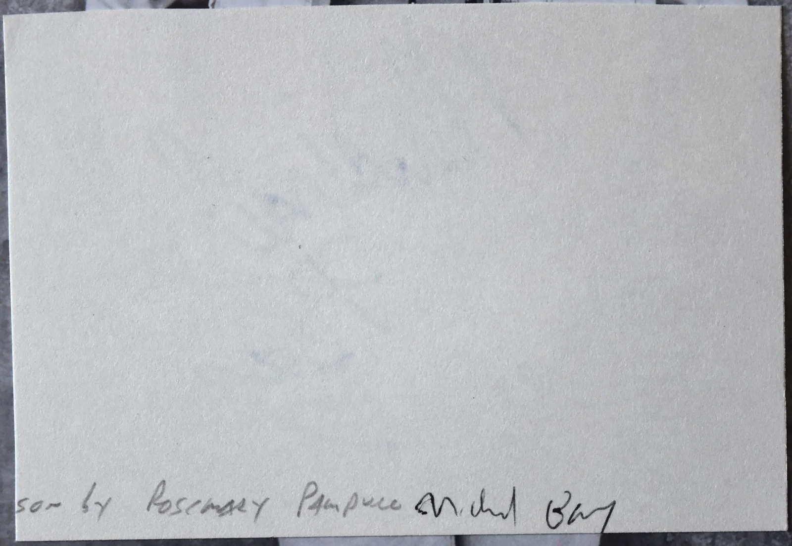 Michael Bay Hand Signed Card, image 3