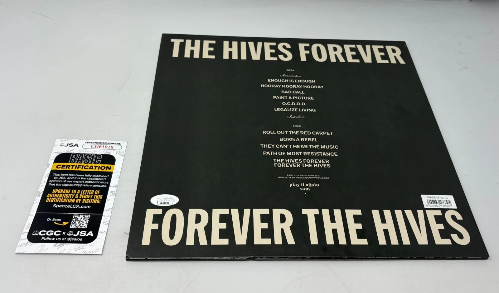 The Hives signed The Hives Forever Album JSA COA, image 2