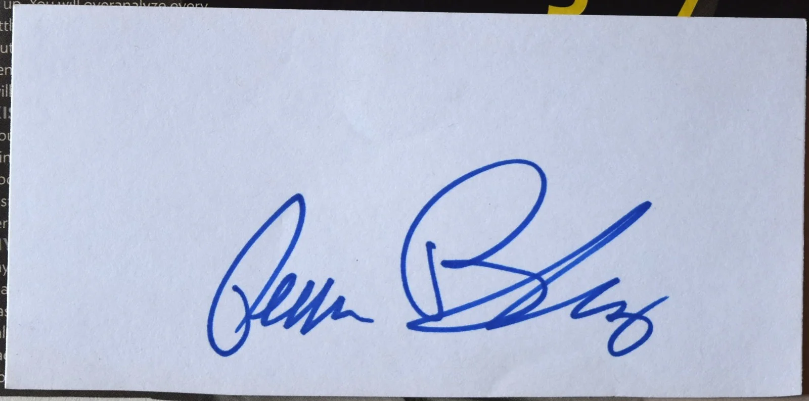 Penn Badgley Hand Signed Card, image 2