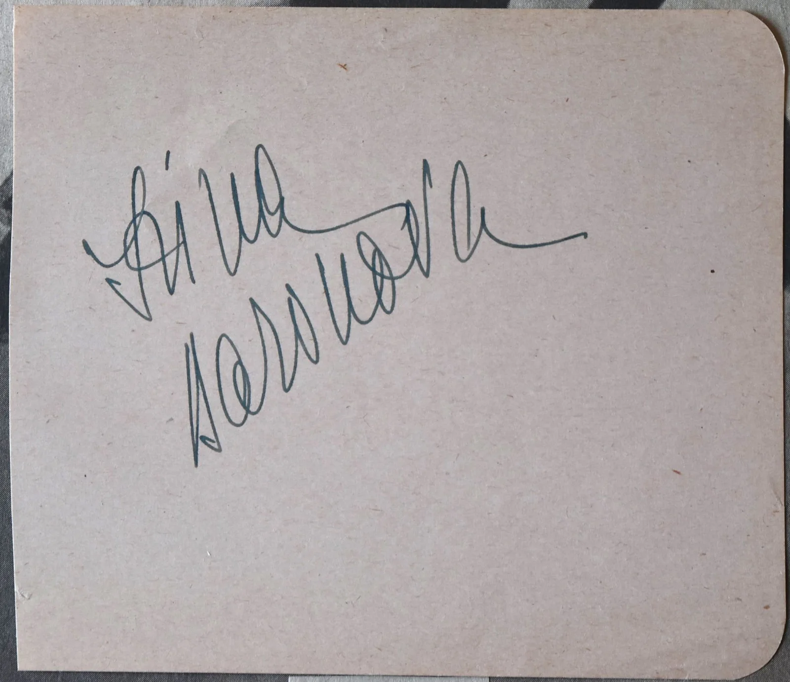 Irina Baronova Hand Signed Paper, image 2