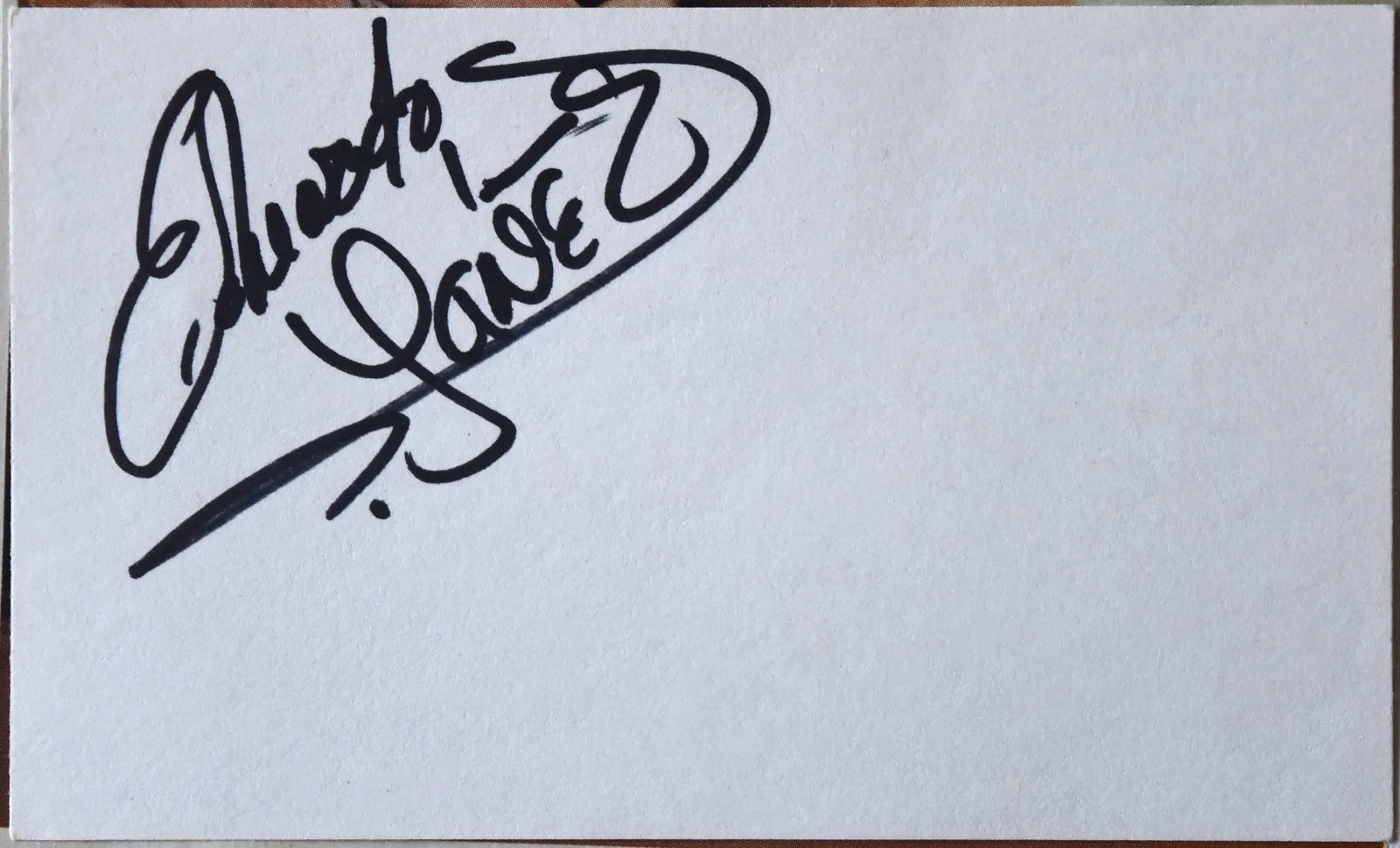 Eduardo Yanez Hand Signed Card, image 2