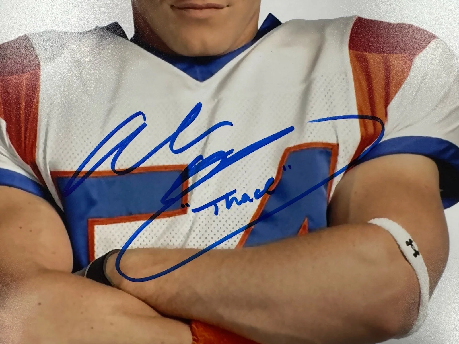 Alan Ritchson Signed 8x10 Photo Jsa Auto Custom Framed Actor Blue Mountain State, image 2