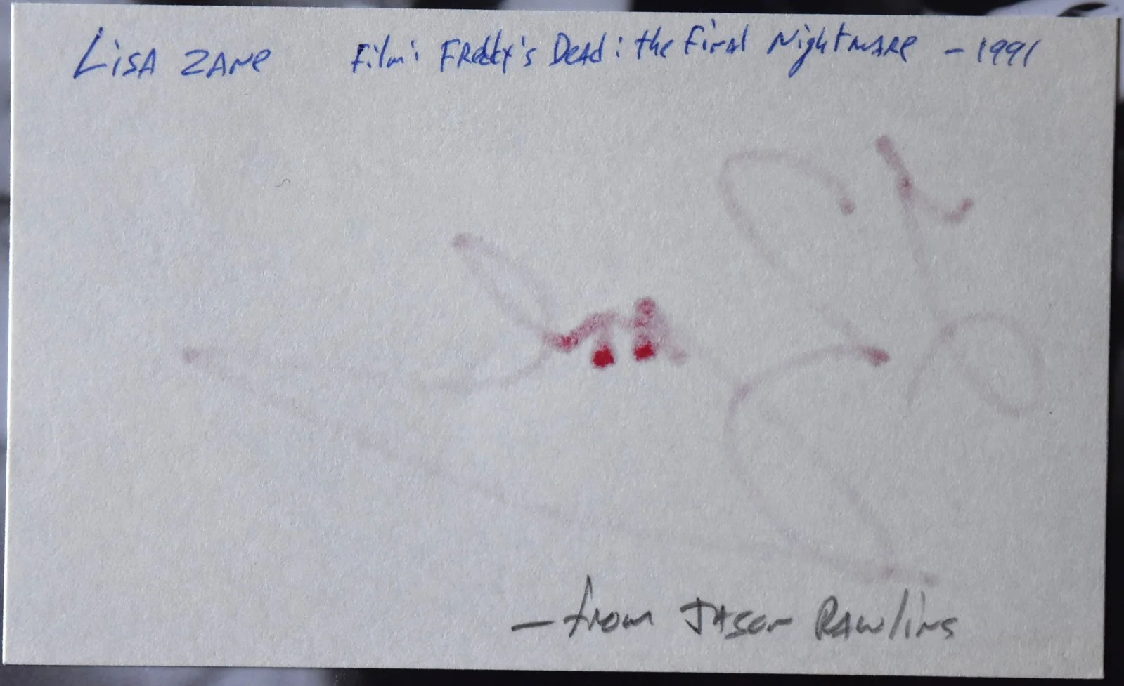 Lisa Zane Hand Signed Card, image 3