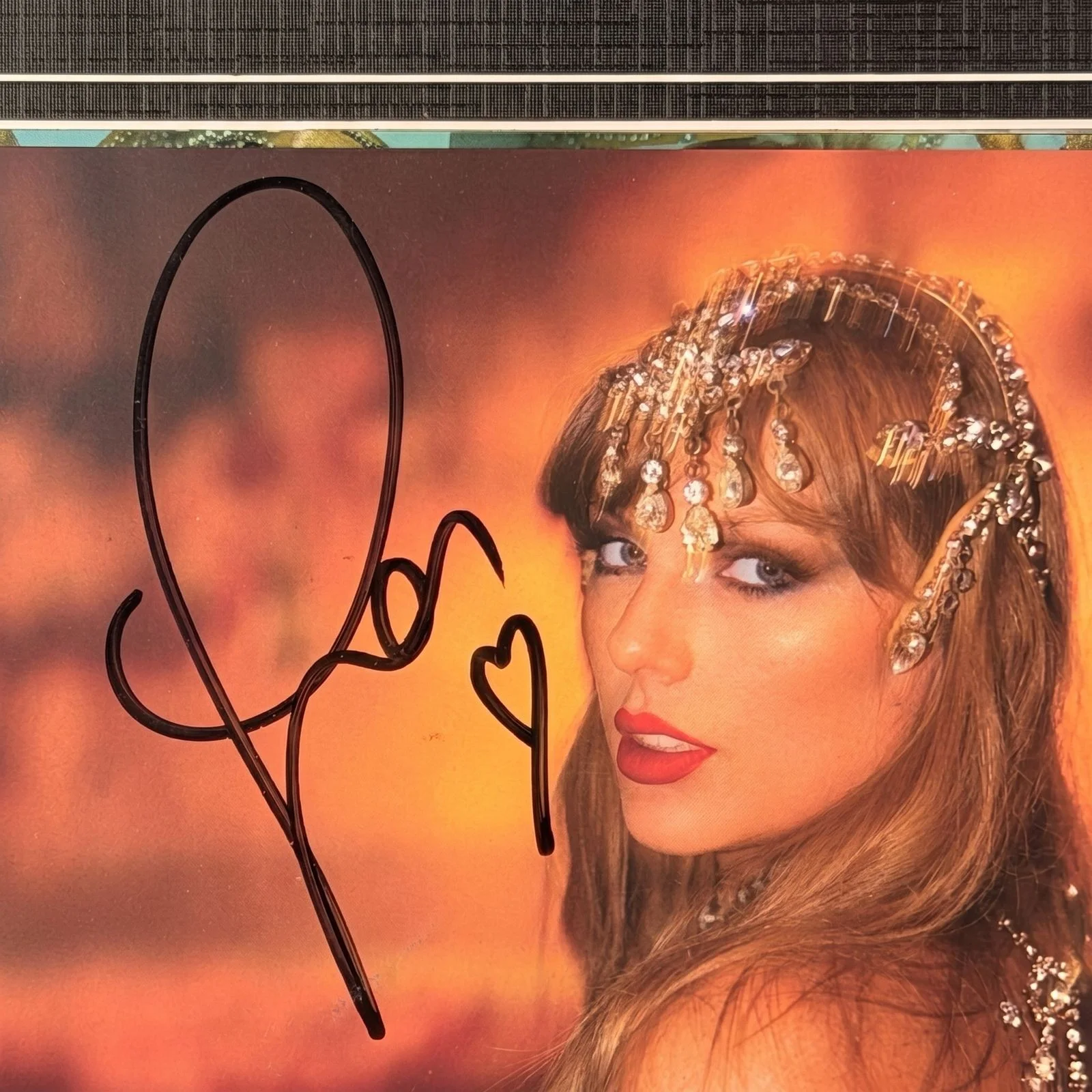 Taylor Swift Signed CD 'The Life of a Showgirl' Framed Display with CD, image 2