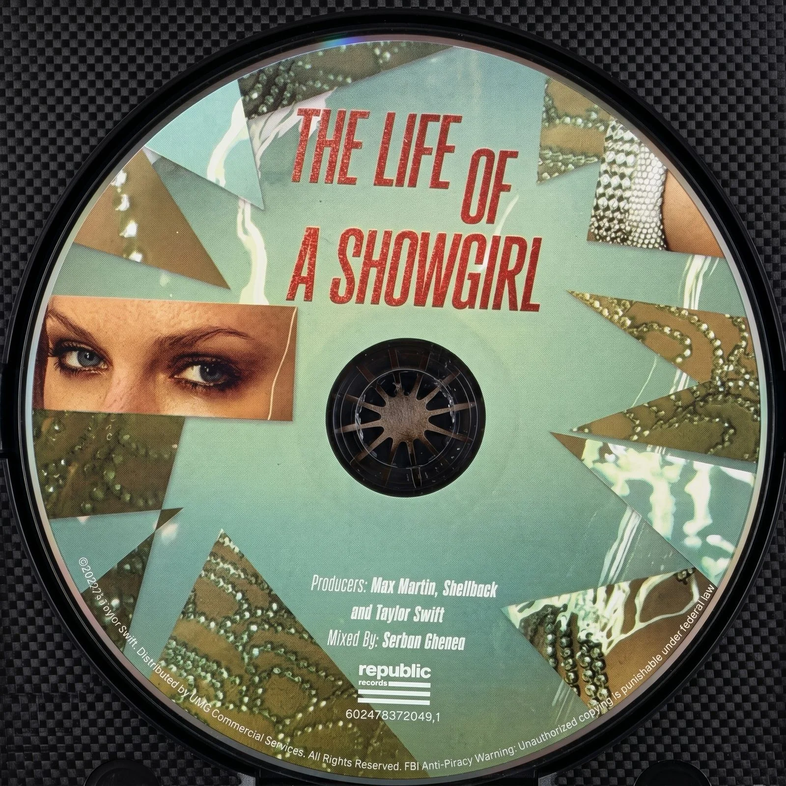 Taylor Swift Signed CD 'The Life of a Showgirl' Framed Display with CD, image 3