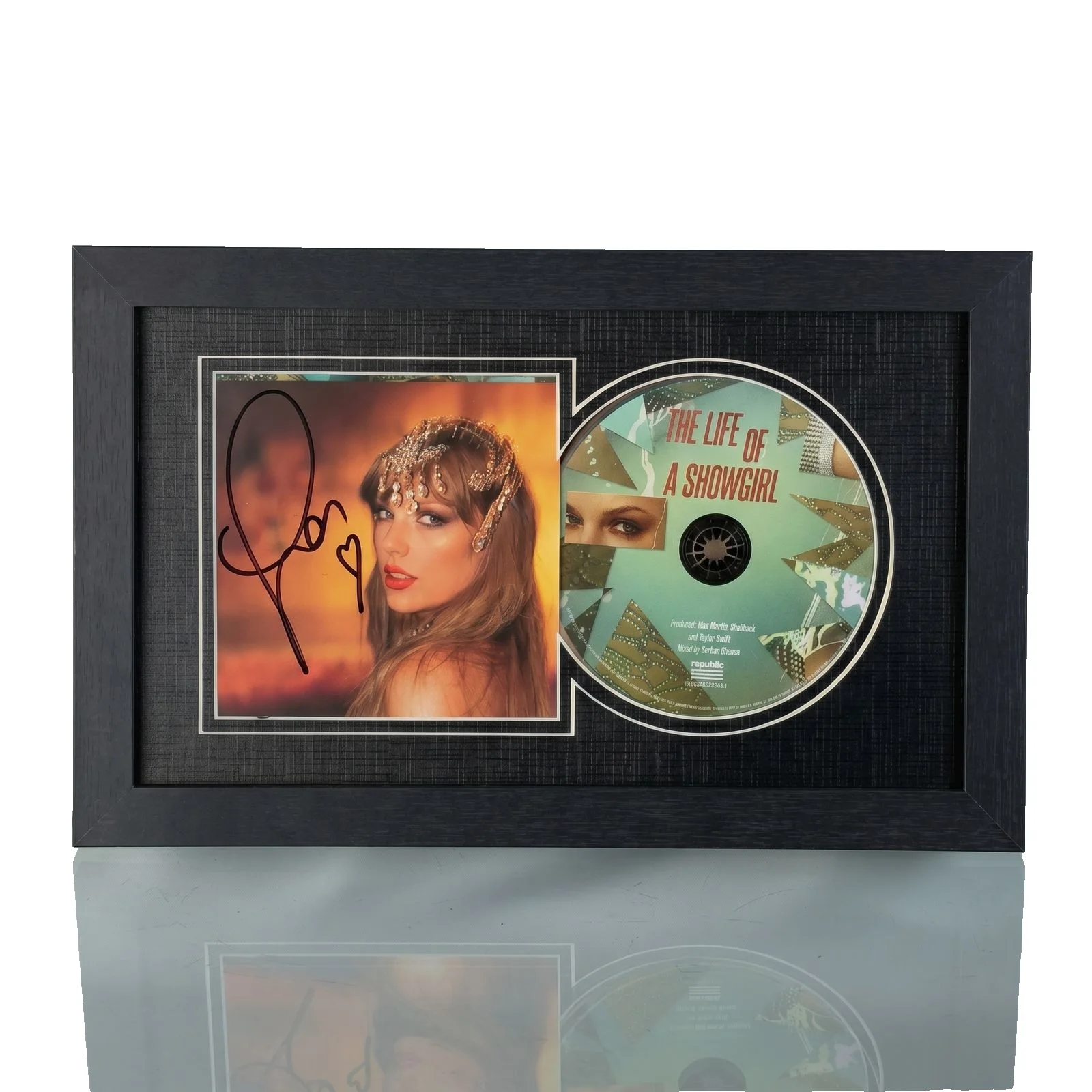 Taylor Swift Signed CD 'The Life of a Showgirl' Framed Display with CD, image 4