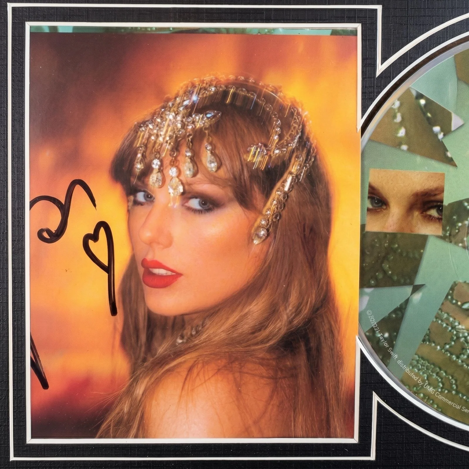 Taylor Swift Signed CD 'The Life of a Showgirl' Framed Display with CD, image 5