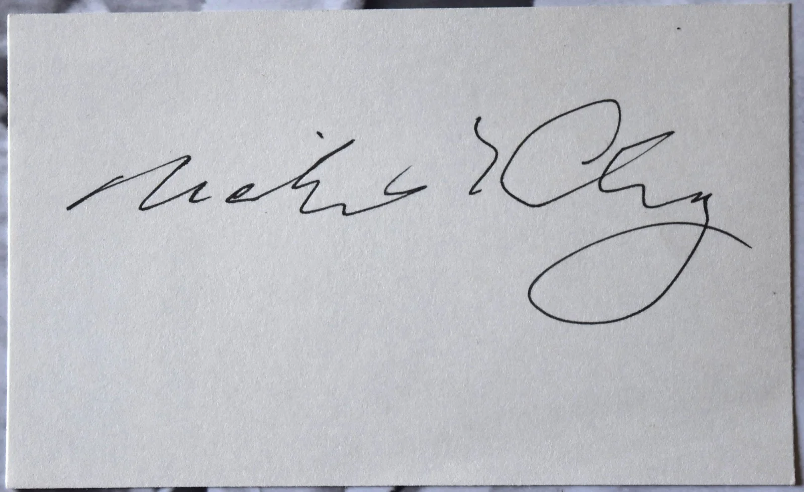 Nichols Clay Hand Signed Card, изображение 2