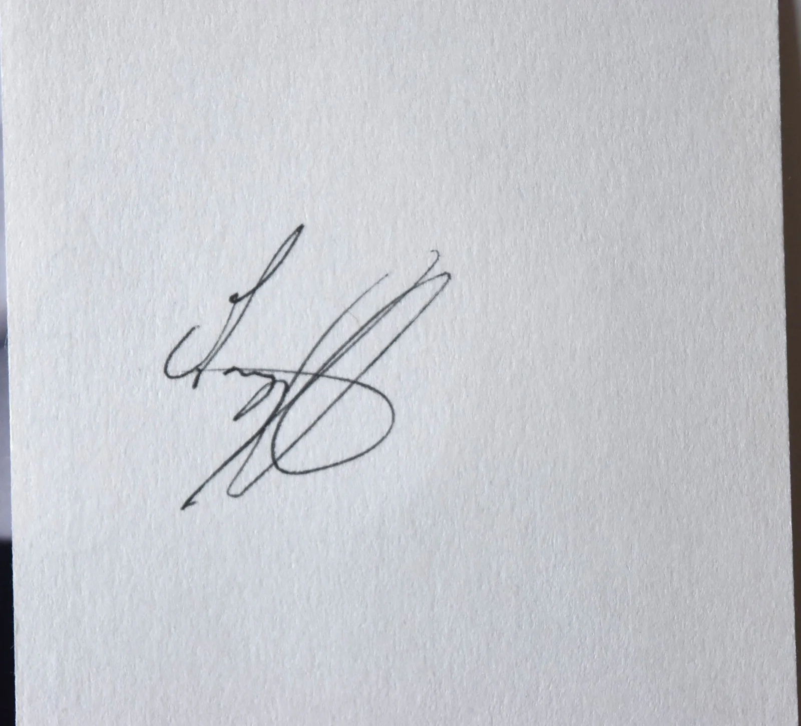 Young Gregory Smith Hand Signed Card, image 2