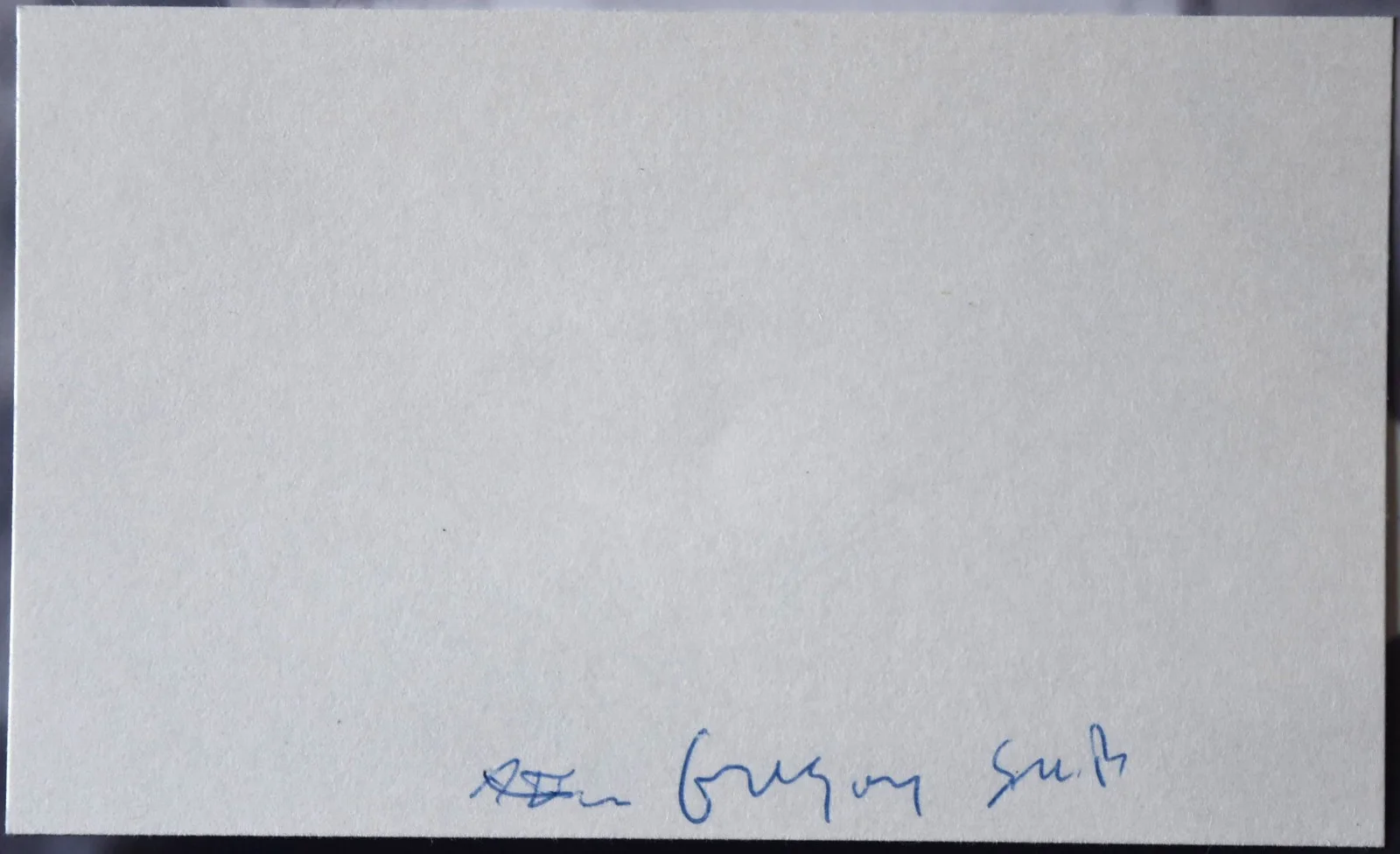 Young Gregory Smith Hand Signed Card, image 3