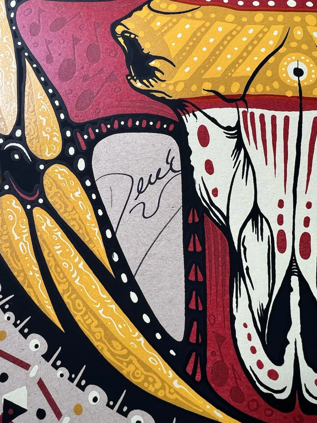 Tedeschi Trucks Band 2014 Tour Poster SIGNED Susan Tedeschi Derek Trucks 303/600, изображение 2