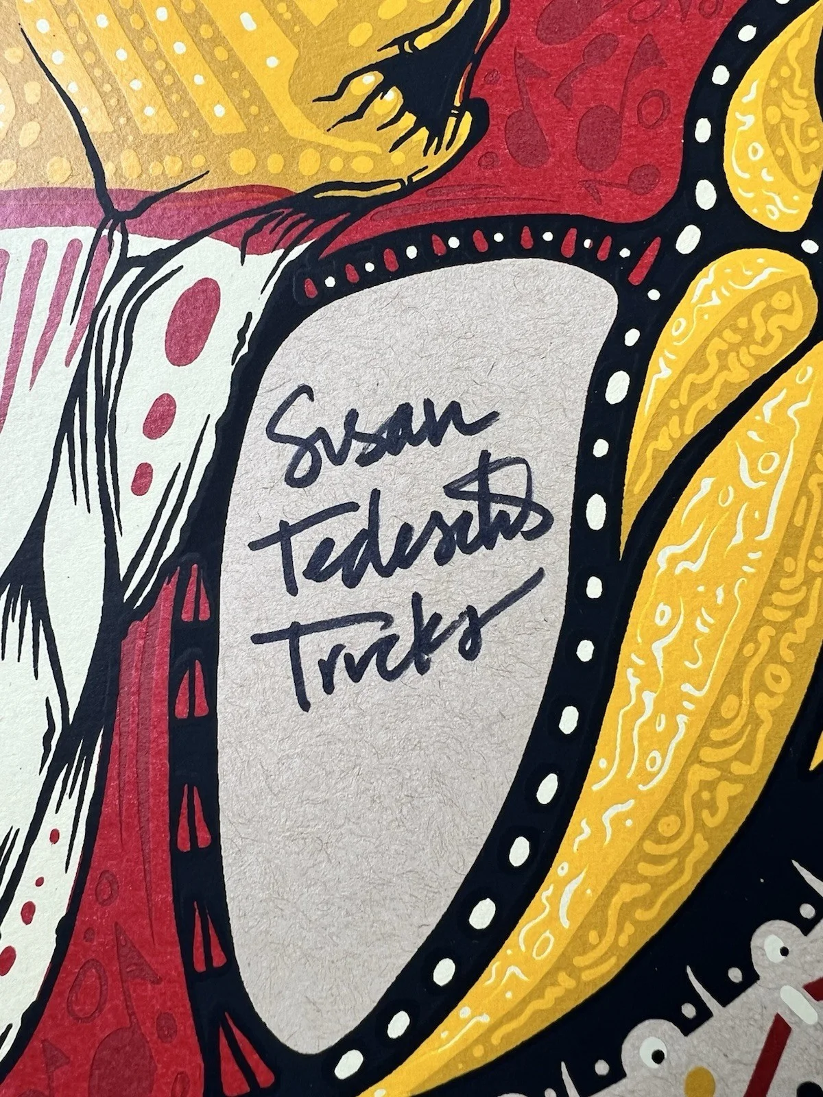 Tedeschi Trucks Band 2014 Tour Poster SIGNED Susan Tedeschi Derek Trucks 303/600, изображение 3