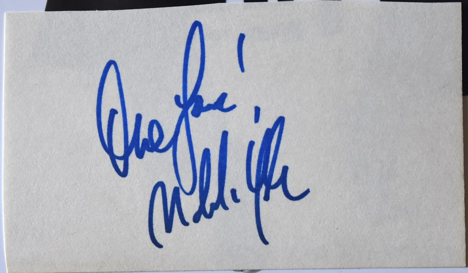 Malik Yoba Hand Signed Card, image 2