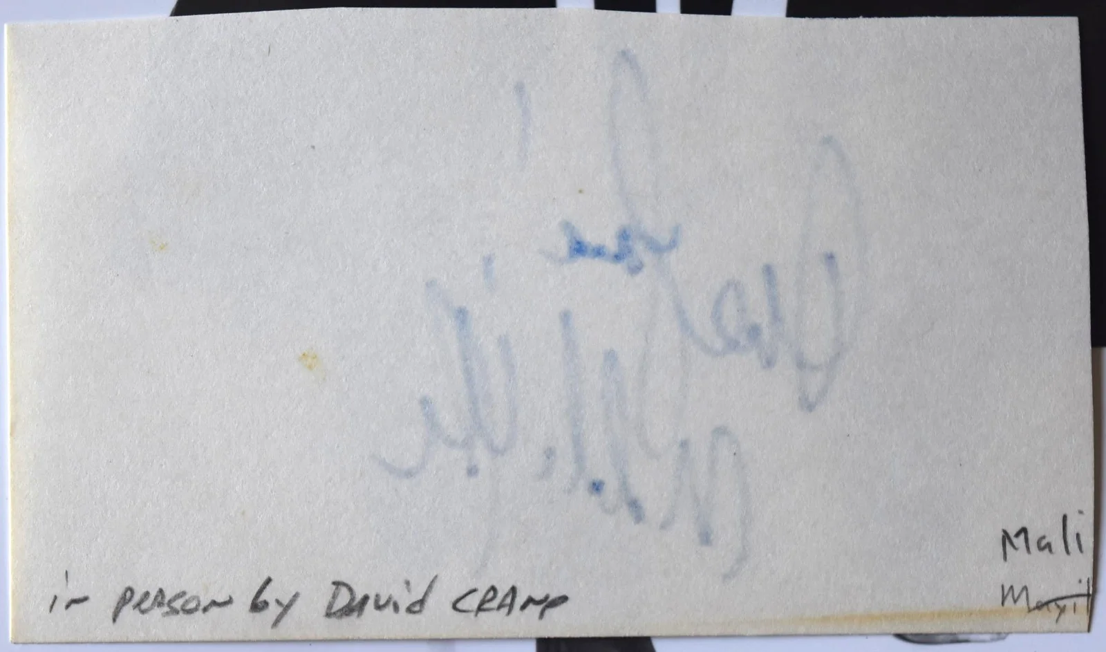 Malik Yoba Hand Signed Card, image 3