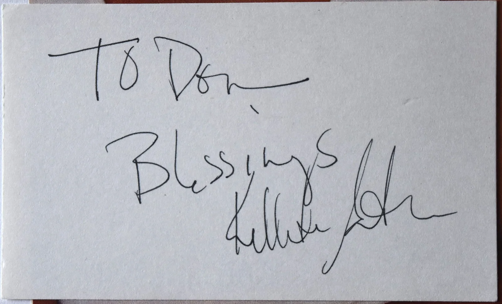 Kellita Smith Hand Signed Card, image 2
