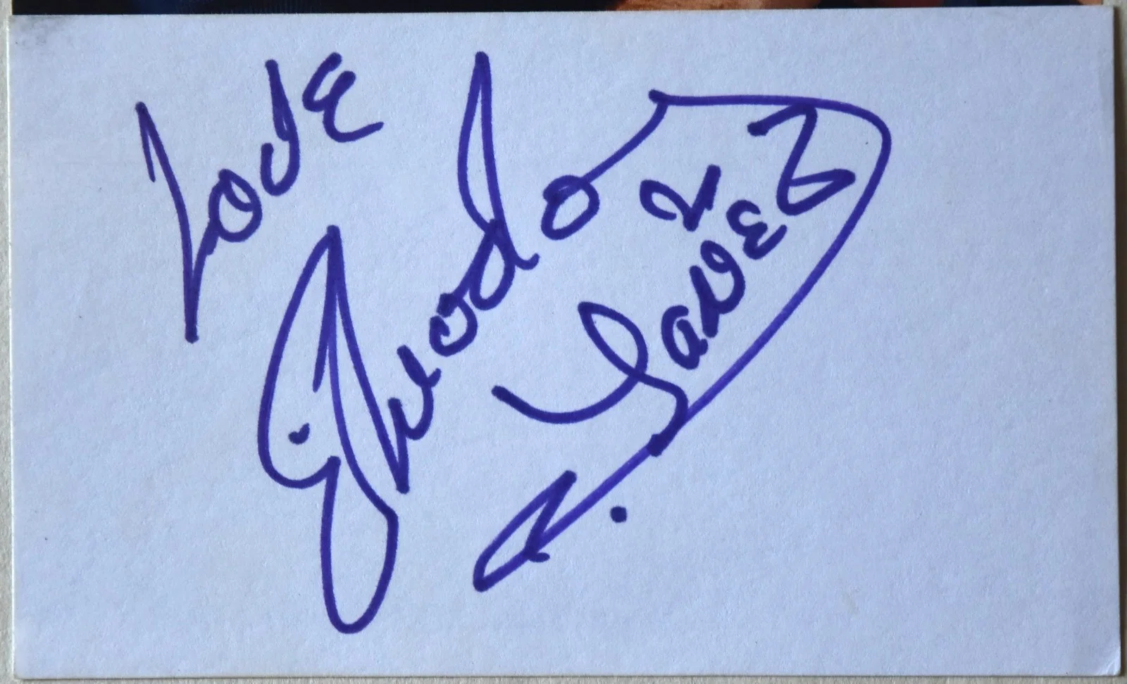 Eduardo Yanez Hand Signed Card, image 2